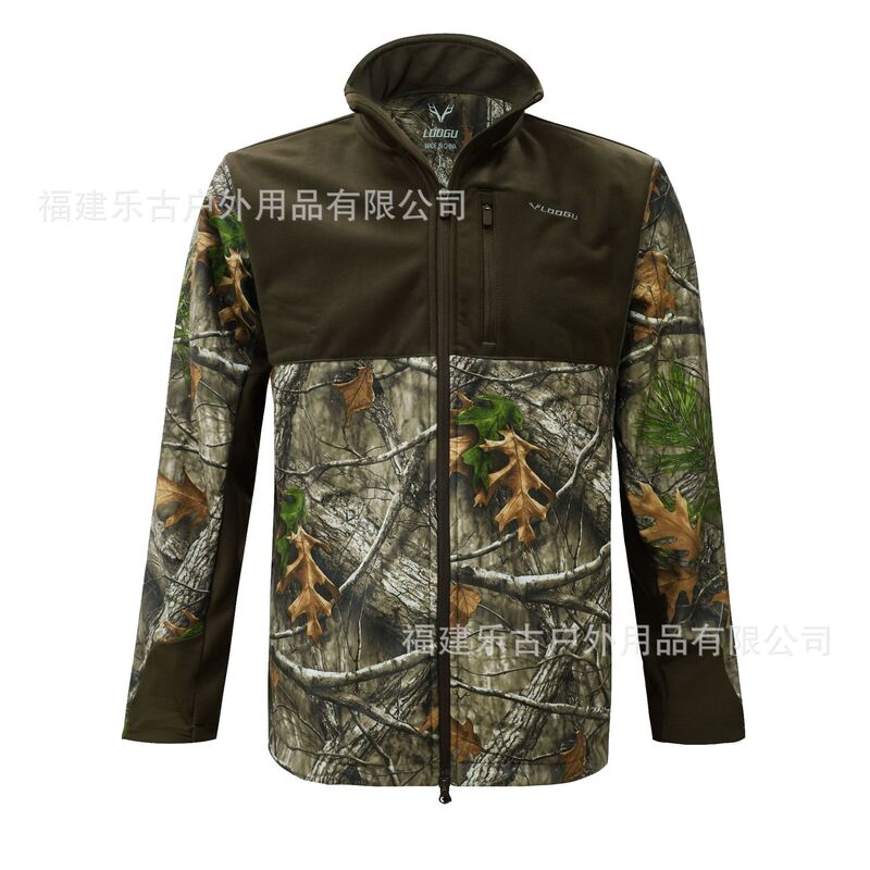 Outdoor Camouflage Hooded Soft Shell Jacket Anti-Static Wear-Resistant Tactical Jacket Men's Windproof Waterproof Jacket M40