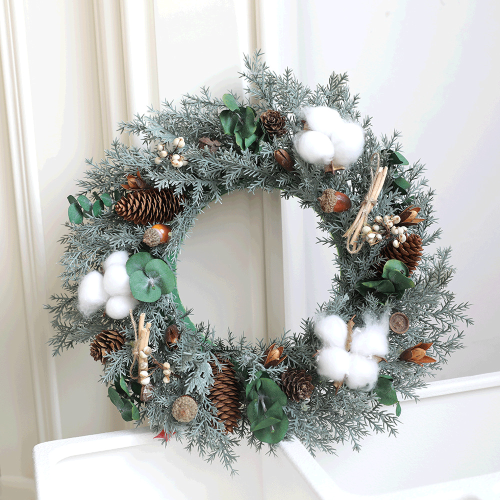 Qingqin transfronteriza decoraciones navideñas puerta guirnalda rodajas de limón decoración guirnalda navideña decoración de primavera al por mayor