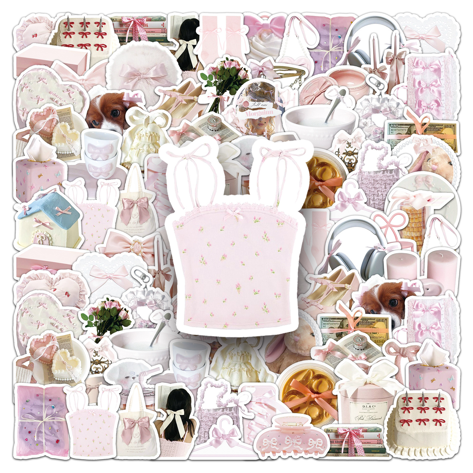 Cake Pattern 1 Set Cake School Graduation PVC Self-adhesive Princess Cute Stickers