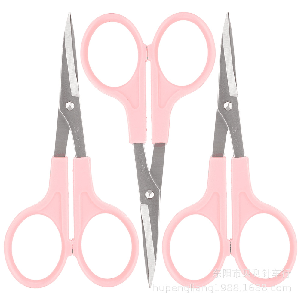 汪吾铨塑料柄不锈钢绣花剪刀 翘头剪刀 绣花剪刀 4.5寸、3.5寸