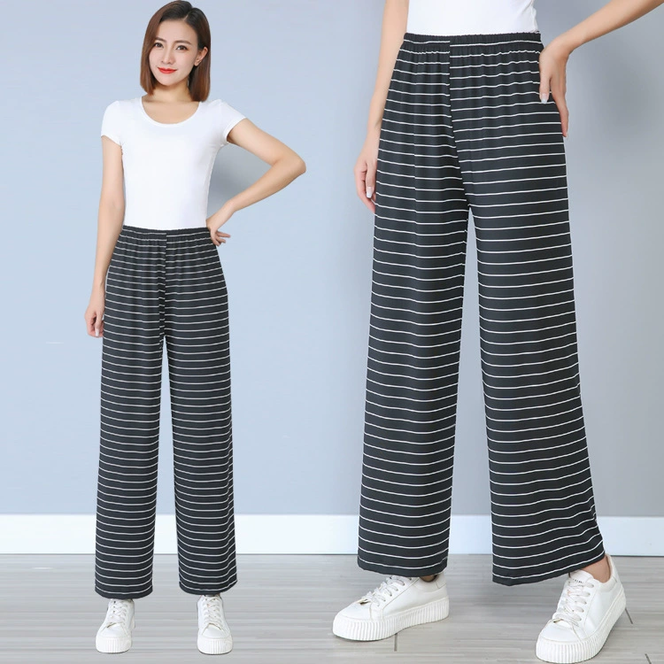 200 кг 300 кг Большие размеры женские пухленькие девушки пижамы с девятью точками Домашняя одежда широкие повседневные брюки поколение волос