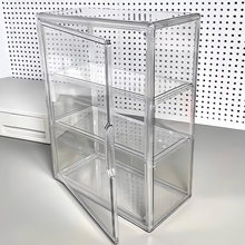 盲盒展示架泡泡玛特娃娃透明摆件展示柜手办收纳防尘亚克力展示盒