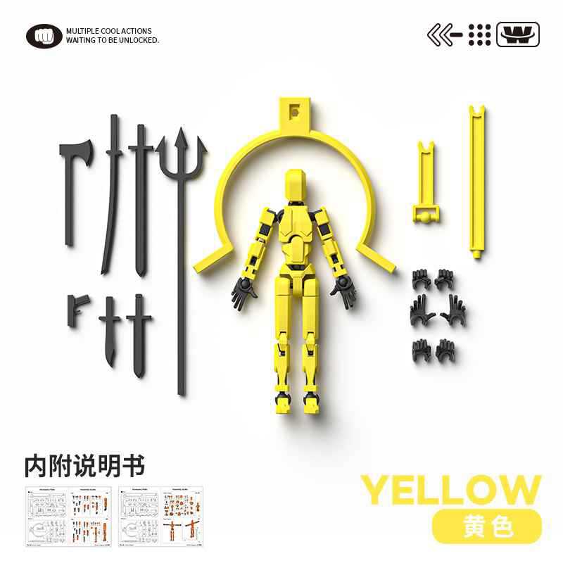 Muñecas móviles multiarticuladas impresión 3D dummy Lucky 13 13 atracción magnética robot rabanos juguetes para niños