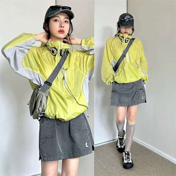 Lulu Mountain Series Sun Protection Clothing for Women, Anti-Uv Outdoor Thin Jacket, Loose Jacket, Loose Sports Jacket