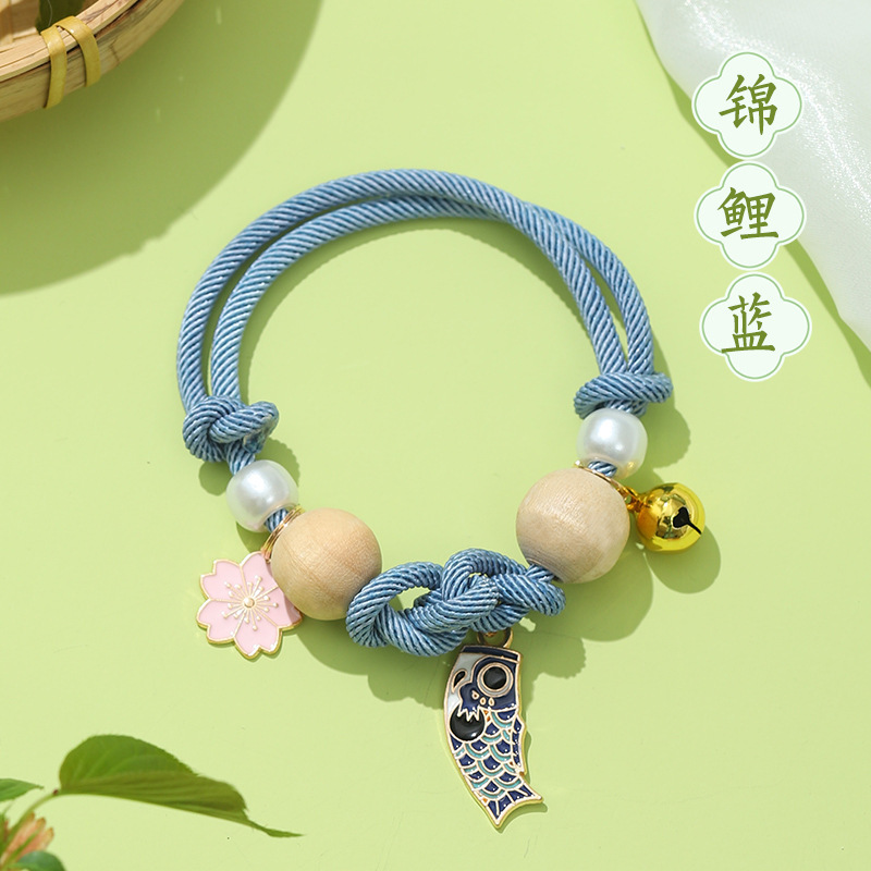 Nuevo producto gato collar repelente de insectos ajuste bidireccional bobina telescópica libre para mosquitos bola de madera de alcanfor gato perro accesorios externos campana de gato