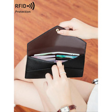 W 13325 RFID blocking leather wallet RFID ����ˢŮʿǮ��