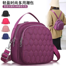 小包包女2024新款防水尼龙布单肩包手提包斜挎包多用迷你双肩背包
