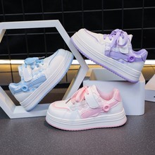 女童运动鞋儿童休闲板鞋新款2025春秋新款中大童鞋女孩时尚小白鞋