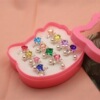 Children's ring, gift box for elementary school students, adjustable set for princess