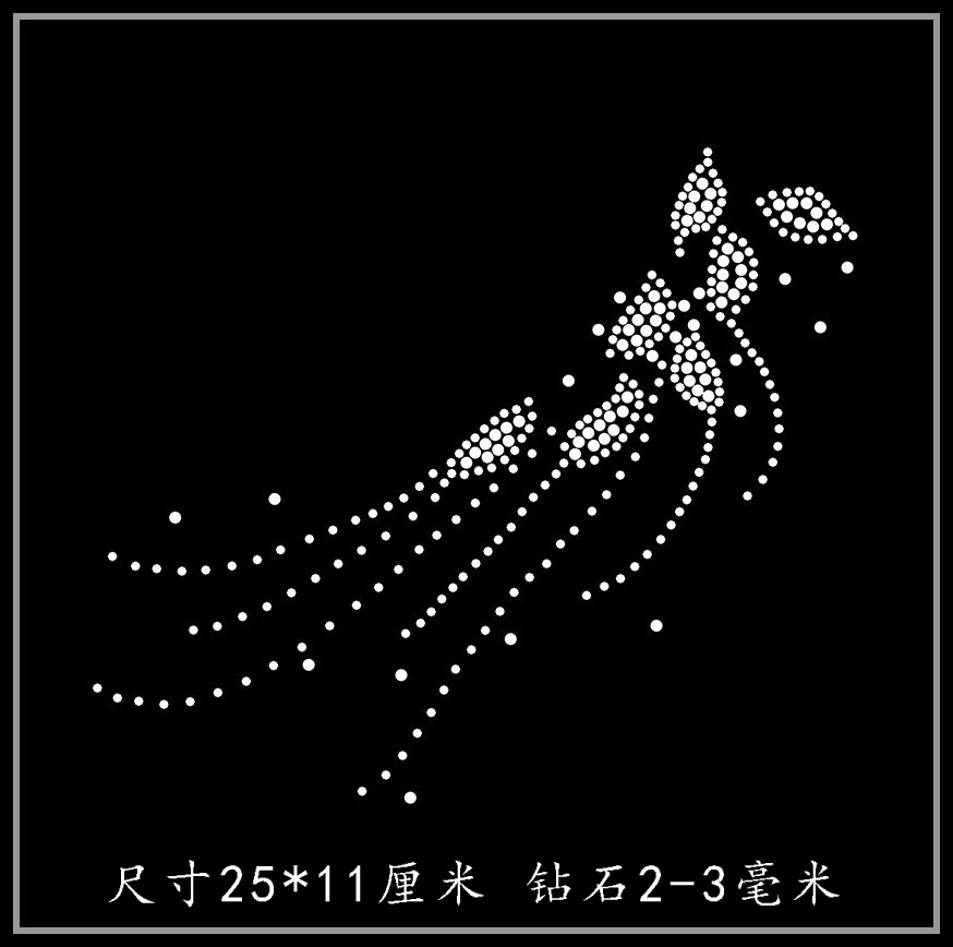 烫钻图案批发 肩膀烫图 T恤毛衣长短袖羊毛衫裤子装饰水钻diy