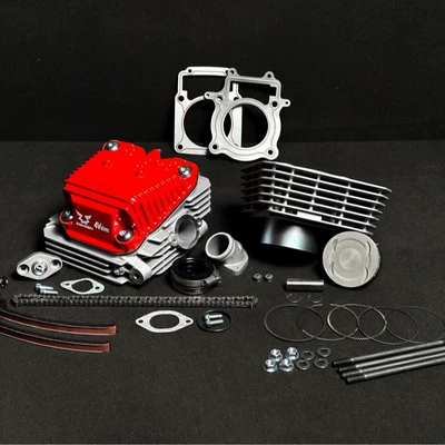 Off-Road Vehicle Engine Cb250-F Upgraded to Cb250R/Cb300R Four-Valve Cylinder Head Assembly with Cylinder Sleeve