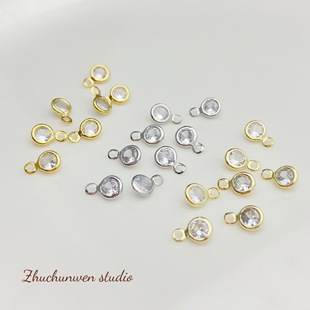 14k����ɫ�W���ʯˮ���A�ε������Ʒ����diy�p�����������
