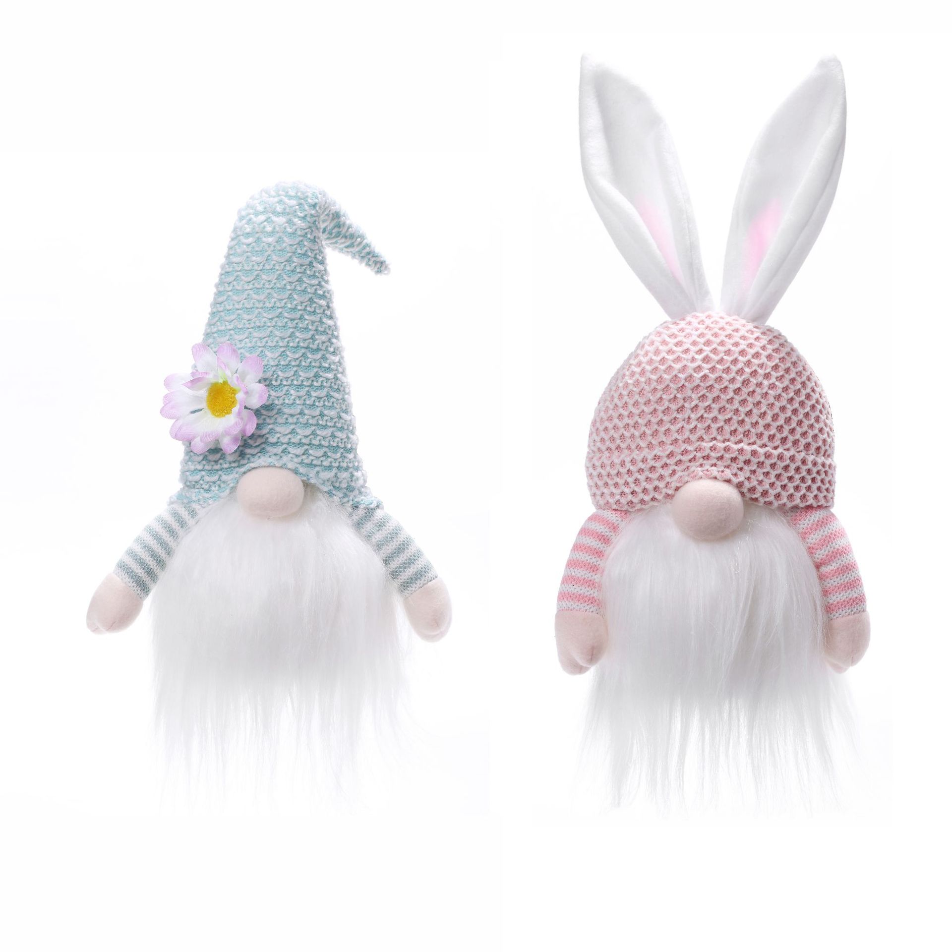 Transfronteriza de Pascua conejo luminoso Rudolf muñeca de peluche sin rostro decoración de Navidad accesorios adornos enanos