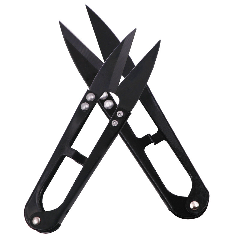 纱剪大号纱剪线头剪弹簧纱剪十字绣纱剪U型剪缝纫线剪批发