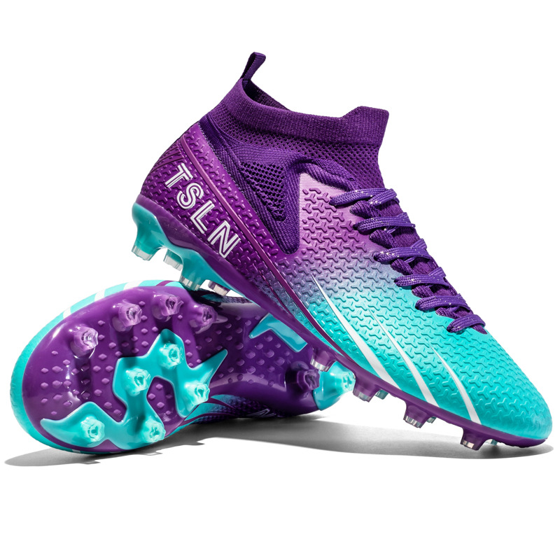 Nuevos zapatos de fútbol de alto nivel transfronterizos, zapatos de entrenamiento de césped