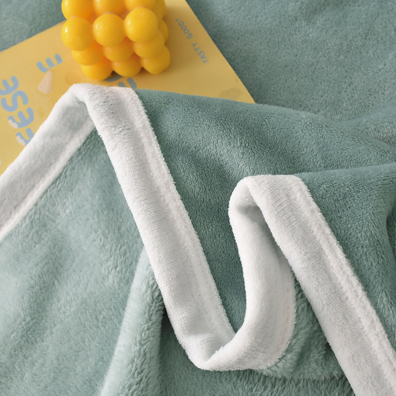남극 클래스 A 두꺼운 피부 친화적 인 다기능 담요 산호 양털 사무실 낮잠 담요 사계절 양면 담요
