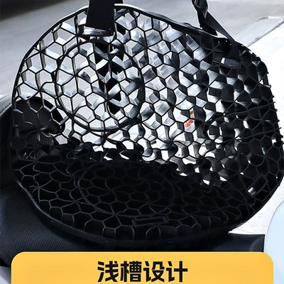 Amazon Cross-Border Foreign Trade Gel Motorcycle Seat Cushion Butt Pad Summer Mat Folding Manufacturer Honeycomb 3D Summer