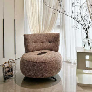 Single Sofa Chair Minimalist Rotatable Single Chair Modern Minimalist Balcony Bedroom Living Room Nordic Lazy Sofa Chair