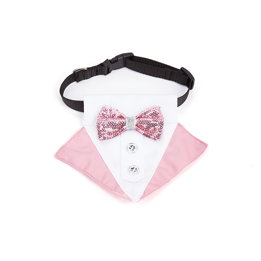 Nuevos productos transfronterizos mascotas guapo trajes británicos toallas triangulares pañuelas arco para mascotas collar bufandas perros y gatos