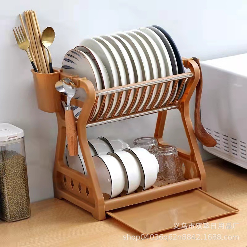 Kitchen racks tableware storage table dr...