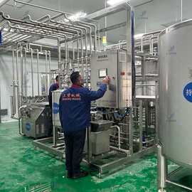 鲜奶生产线巴氏奶牧场成套设备 酸奶加工杀菌均质机乳品生产机械