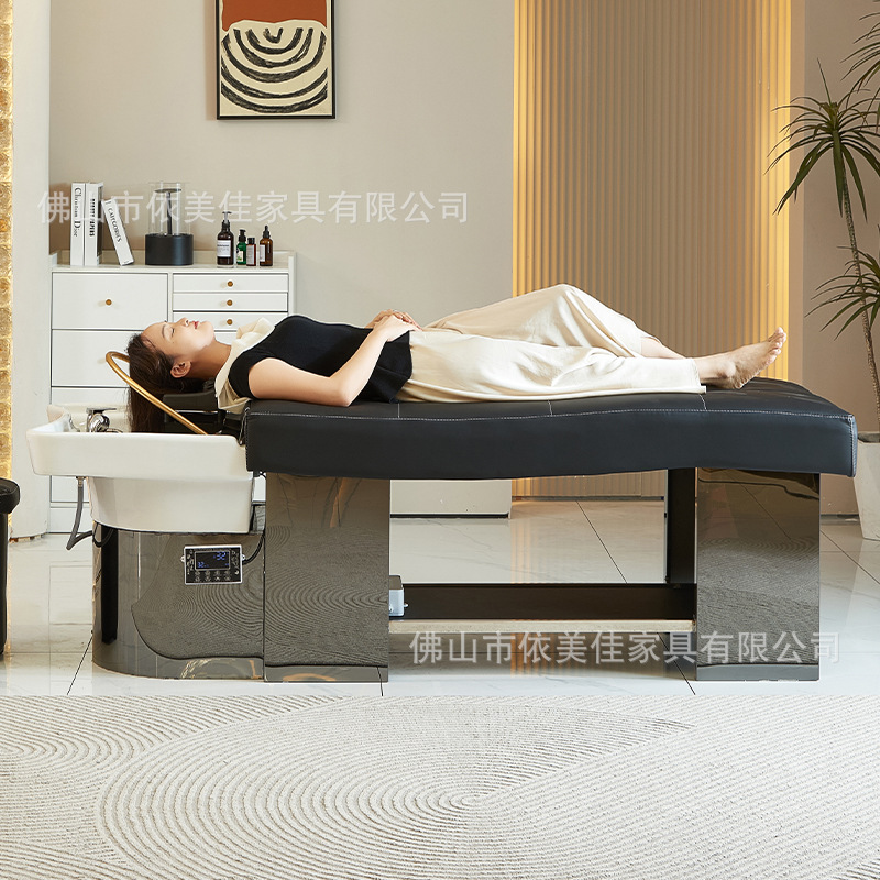 Barbería cama de lavado de cabello cama especial tailandesa cama de lavado de cabello cama de cabello de acero inoxidable temperatura constante cama de lavado de cabello