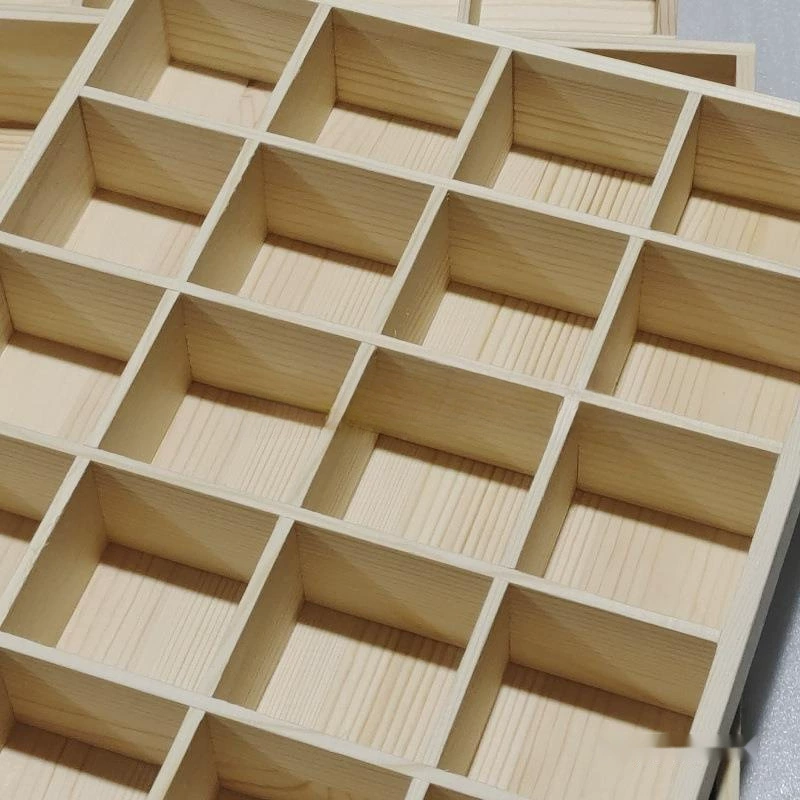 Деревянная коробка для хранения деревянная клетка столешница с несколькими клетками