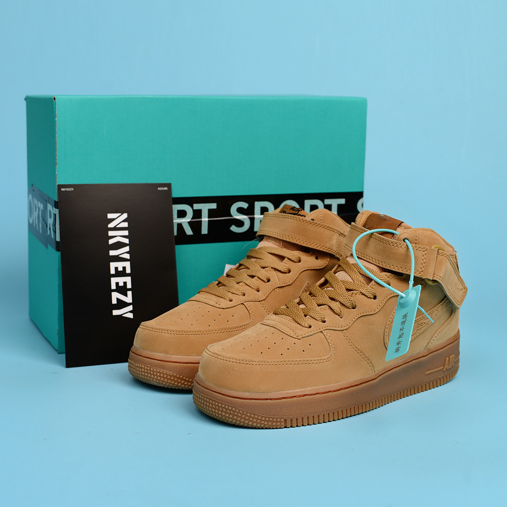 Naike Guan Air Force One Zapatos casuales para hombres y mujeres Zapatos blancos bajos clásicos de todo fósforo AF1 Pareja Zapatillas de deporte al aire libre