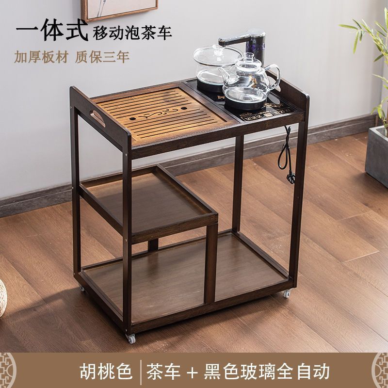 茶桌茶几茶车客厅阳台烧水泡茶柜楠竹移动茶具收纳架子家用小茶台|undefined