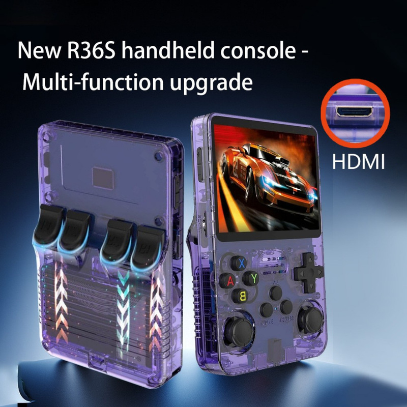 新款开源R36S掌上游戏机复古GBA街机3DLinux系统高清R36HD街机|undefined
