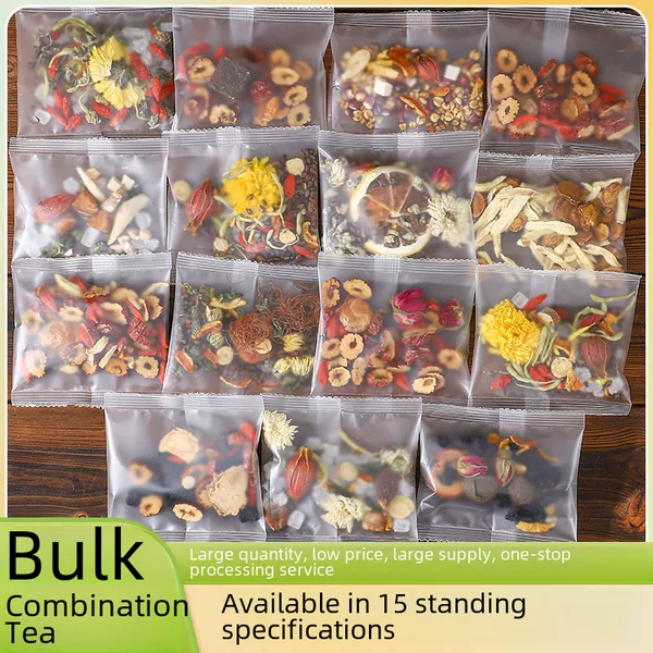 Wholesale combination scented tea medlar chrysanthemum cassia seed tea ginseng Eight Treasures Tea Source factory customized herbal tea 0EM
