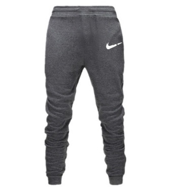 2024 Comercio exterior europeo y americano estilo grueso más terciopelo estampado de hombre pantalones casuales pies pantalones de entrenamiento pantalones deportivos