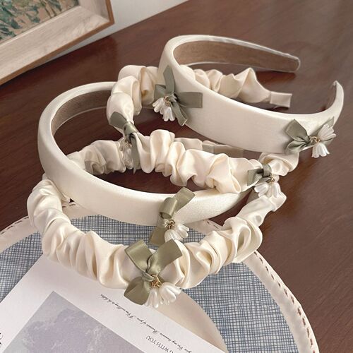 Fairy Flower Pearl Headband High Skull Versatile Headband Fresh and Sweet Lily of the Valley Pressed Hair Wash Face Hair Bundle Headband for Women