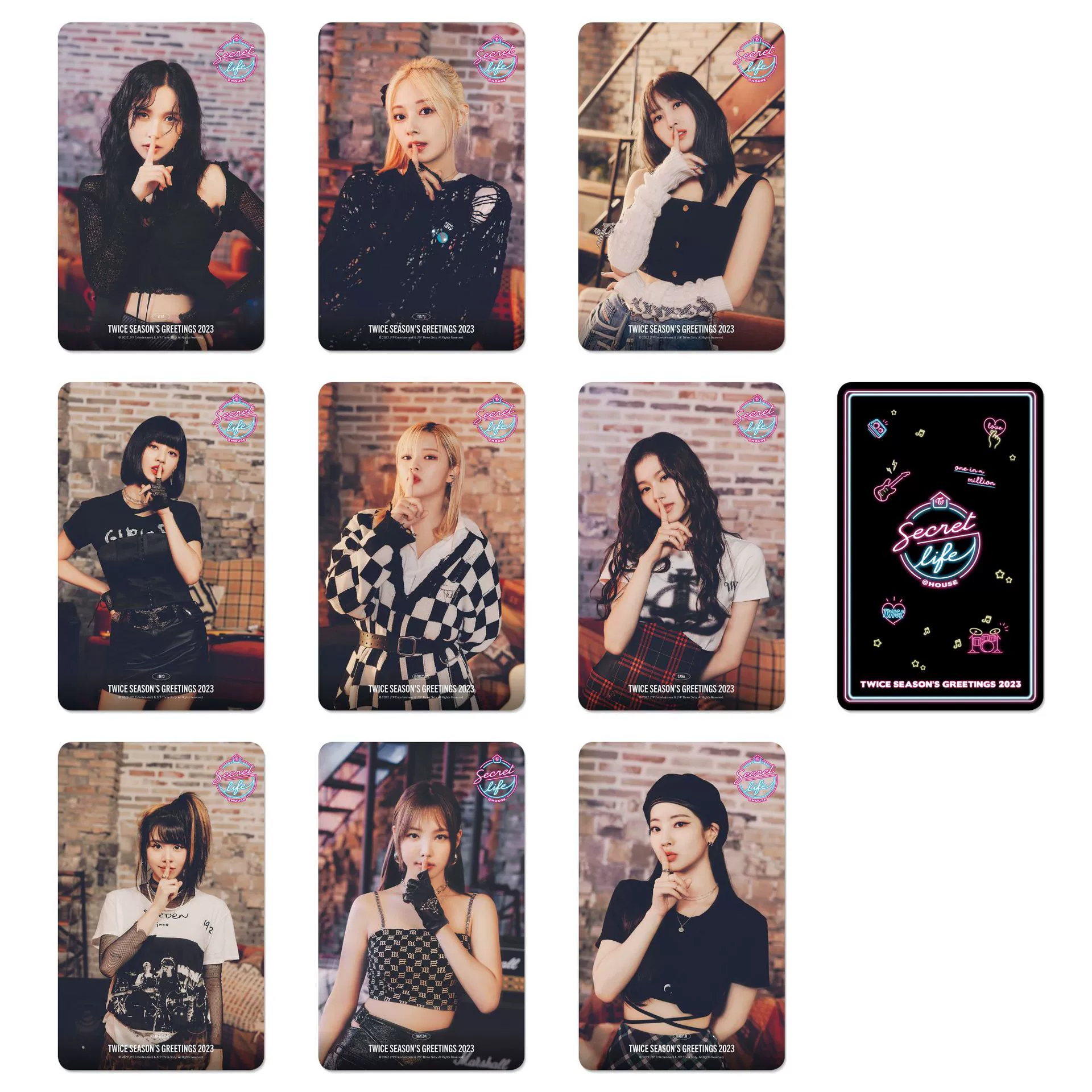 [Айсэпа рождественские сувенирные фото-карточки Twice мини-альбом周边 小片 red红贝贝卡片]