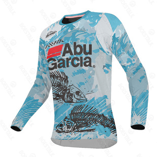 2024 New Fishing Clothing Luya Long-Sleeved Round Neck T-Shirt Men's Summer Sun Protection Clothing Quick-Drying Breathable Fishing Clothing