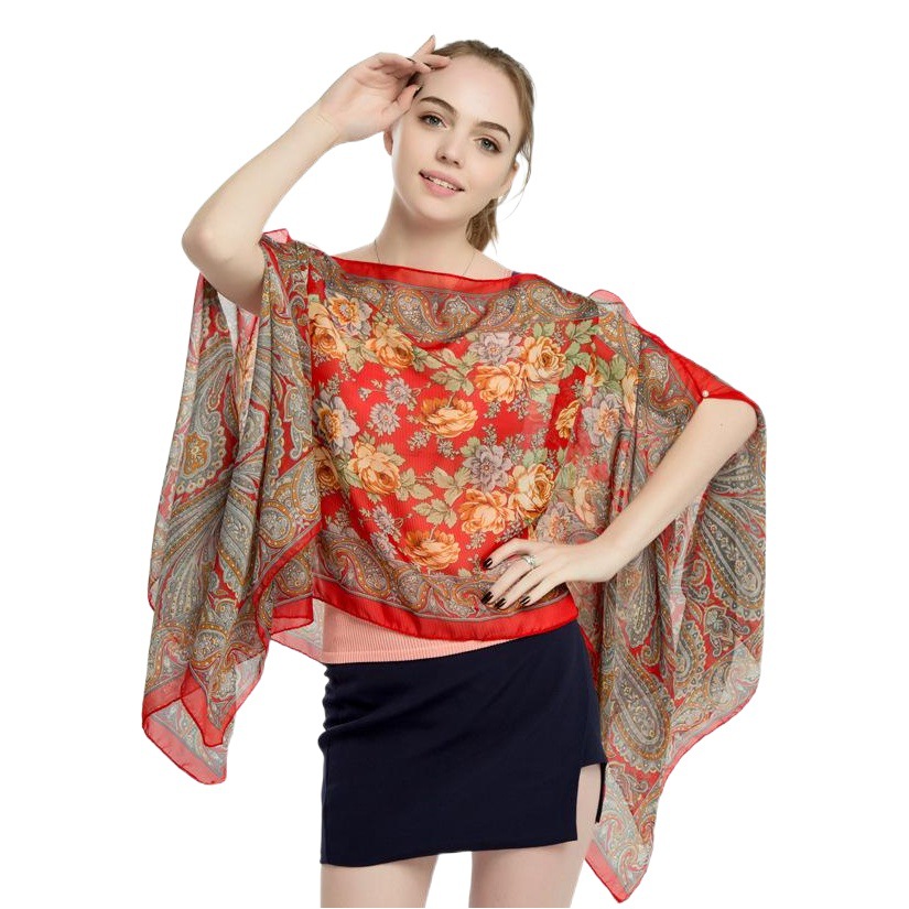 New summer sunshade chiffon scarf beach bikini shawl wholesale factory direct cycling sunscreen shawl