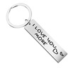 Accessory, keychain stainless steel, European style, suitable for import, Birthday gift