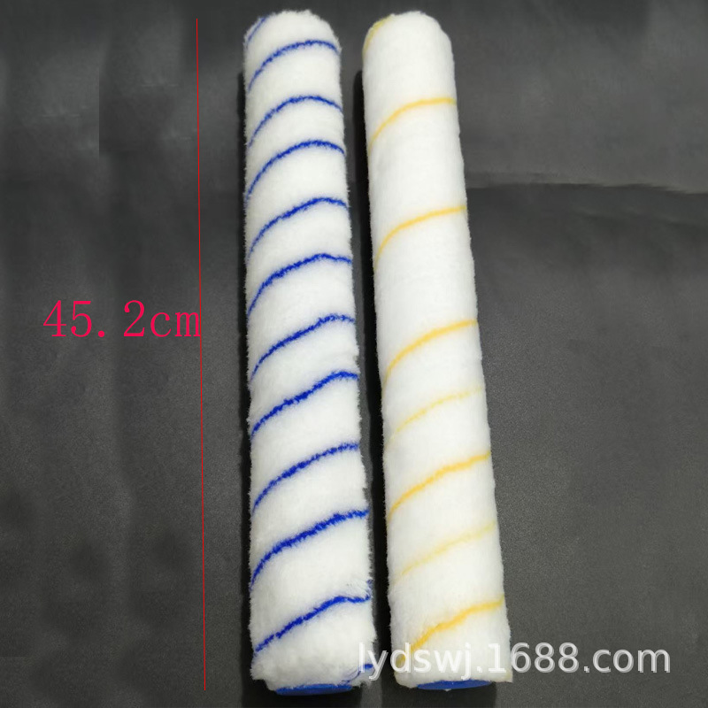 Venta directa de fábrica, brocha de pintura de exportación, rodillo de pintura de microfibra de poliéster con soporte retráctil de aleación de aluminio de 18 pulgadas