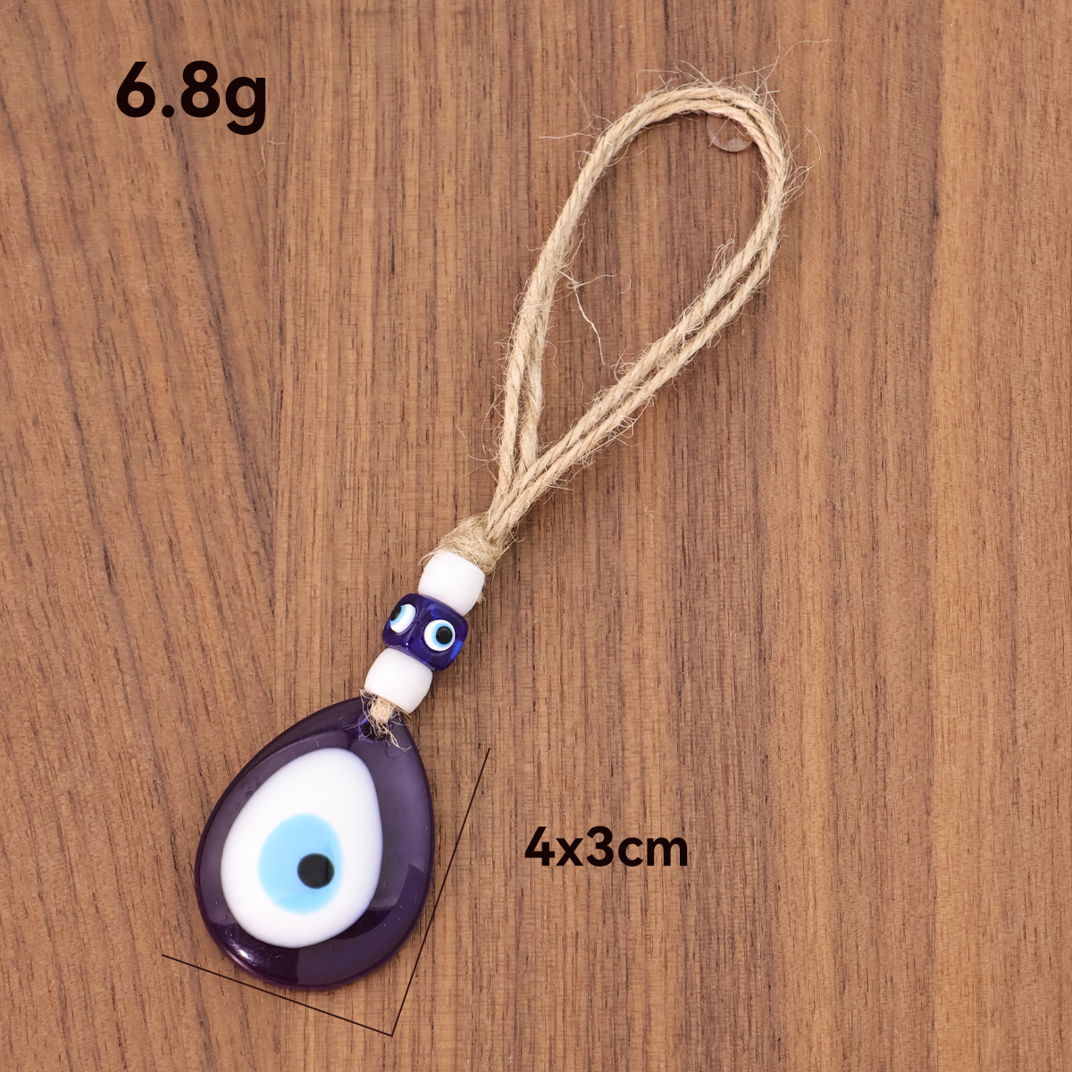 Colgante de Vidrio del Ojo Turco para Coche de Vidrio para Coche y Llavero