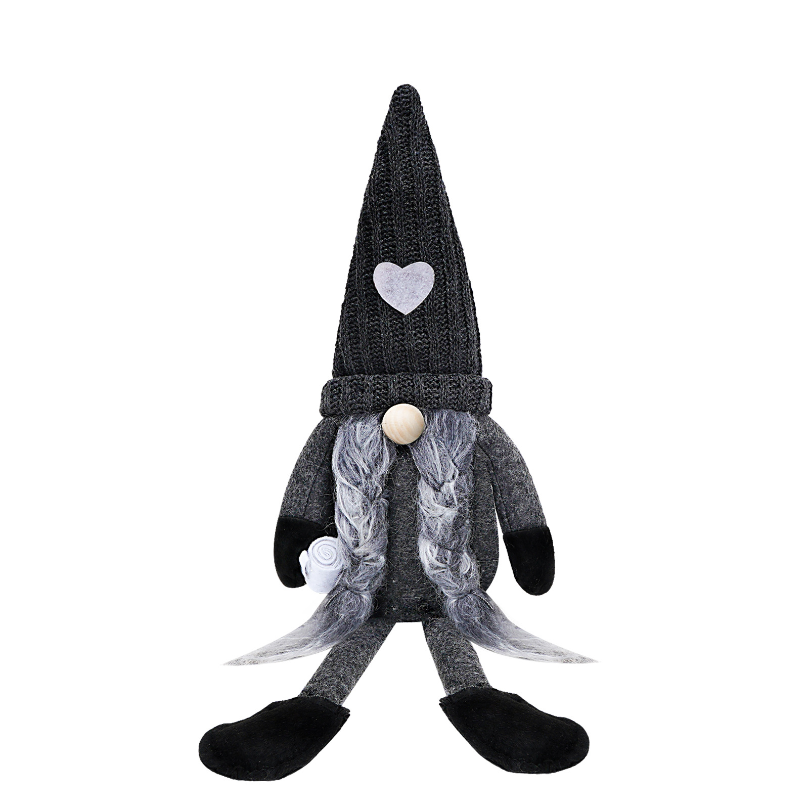 Transfronterizo nuevo café muñeca sin rostro amor sombrero de punto café pierna larga Rudolf muñeca decoración adornos