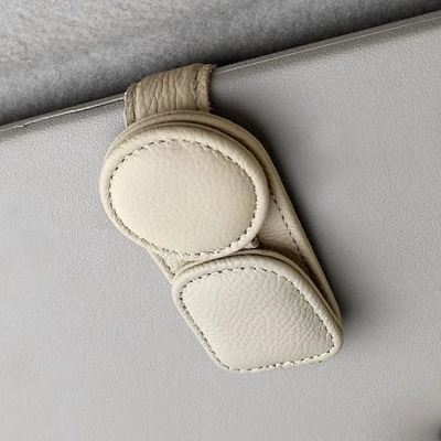 Cross-Border Car Glasses Clip, Car Car Glasses Clip/Bill Clip - beige