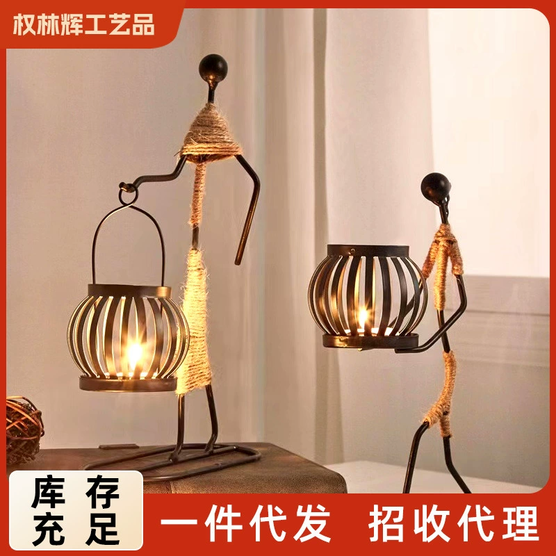 Трансграничные творческие кованые шпагаты девушки фонари подсвечники домашние украшения декоративное искусство гостиная ремесла фонари
