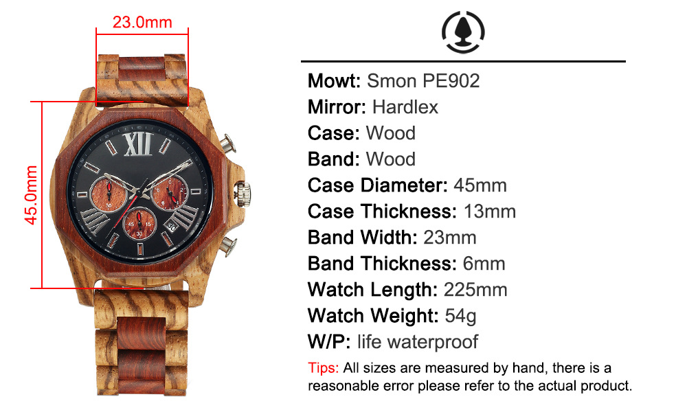 Nouvelle mode créative multi-fonctionnelle ensemble montre à Quartz vente chaude hommes bois montre tempérament montre_voghion.com