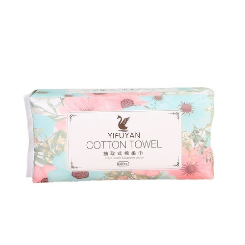 Wet and Dry Reusable Facial Tissue with Soft Cotton Fabric, Disposable Face Towel for Skincare and Beauty, Wholesale