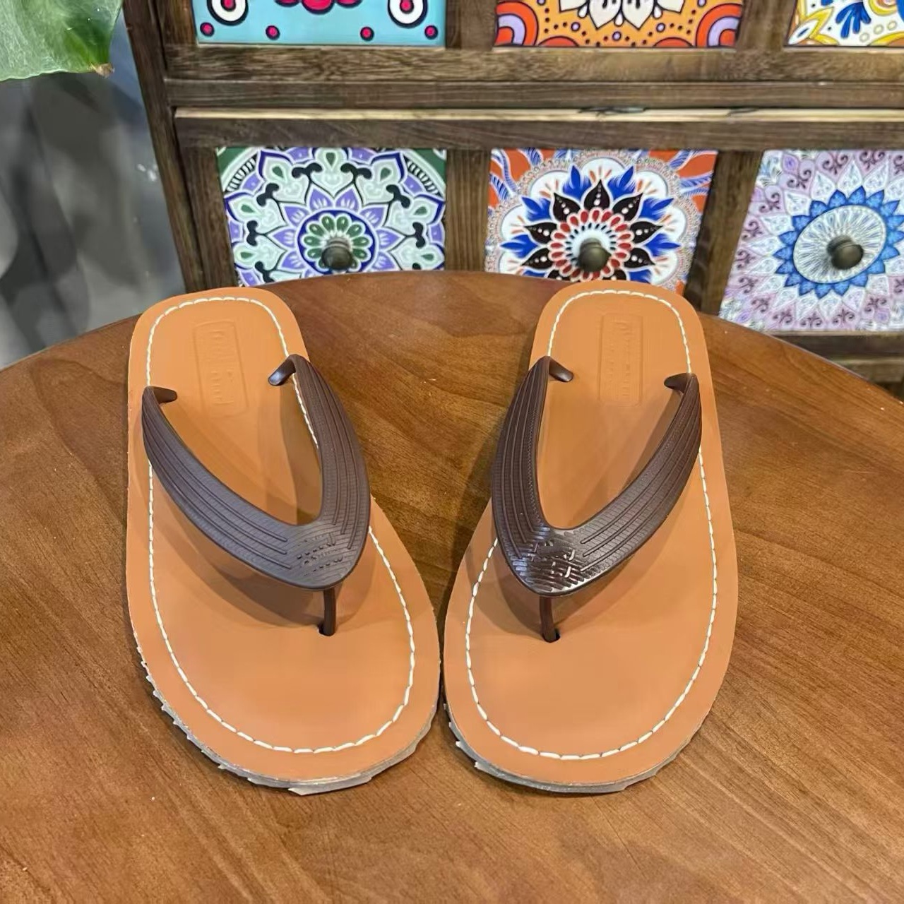 Quality Shoes Cross-border Summer Casual Versatile Fashionable Flip-Flops For Beach And Outdoor Wear, Comfortable Flat Sandals_vogvips.com