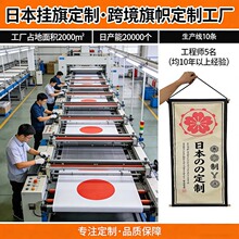 跨境专供日式帆布挂旗 Noren暖帘定制亚马逊和风门帘庭院装饰旗帜