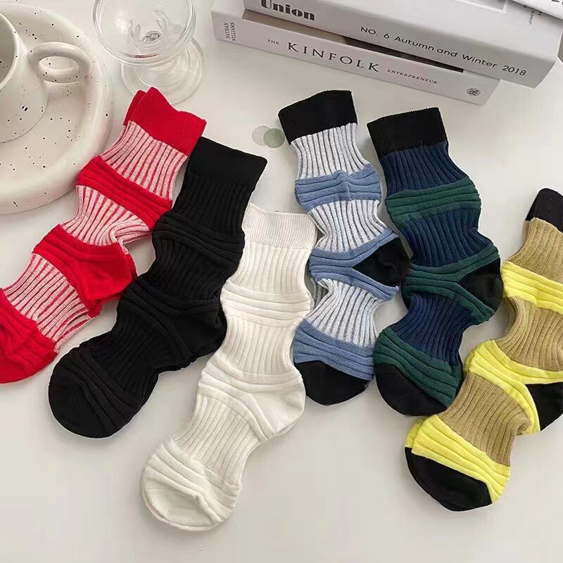 Lantern Socks Miyake Pleated Socks Summer Cyber Popular New Style Design Sense Women's Socks Mid-barrel ins Large Intestine Socks Contrasting Color Niche Lantern Socks Miyake Pleated Socks Summer Cyber Popular New Style Design Sense Women's Socks Mid-barrel ins Large Intestine Socks Contrasting Color Niche