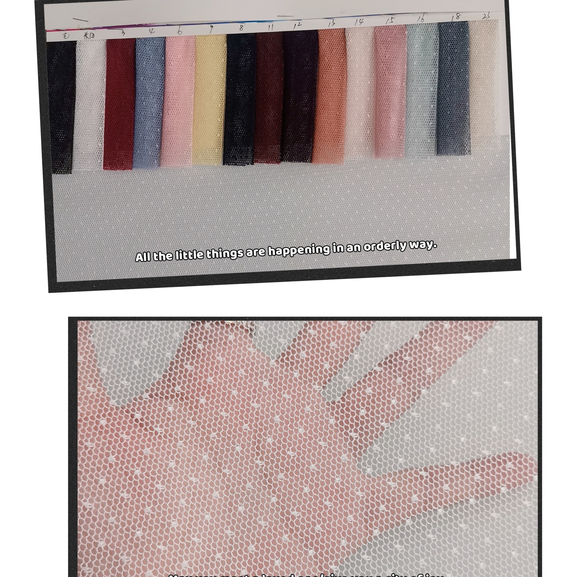 厂家直销~爆款涤纶无弹密点点提花网布 手感适中多色现货裙装面料