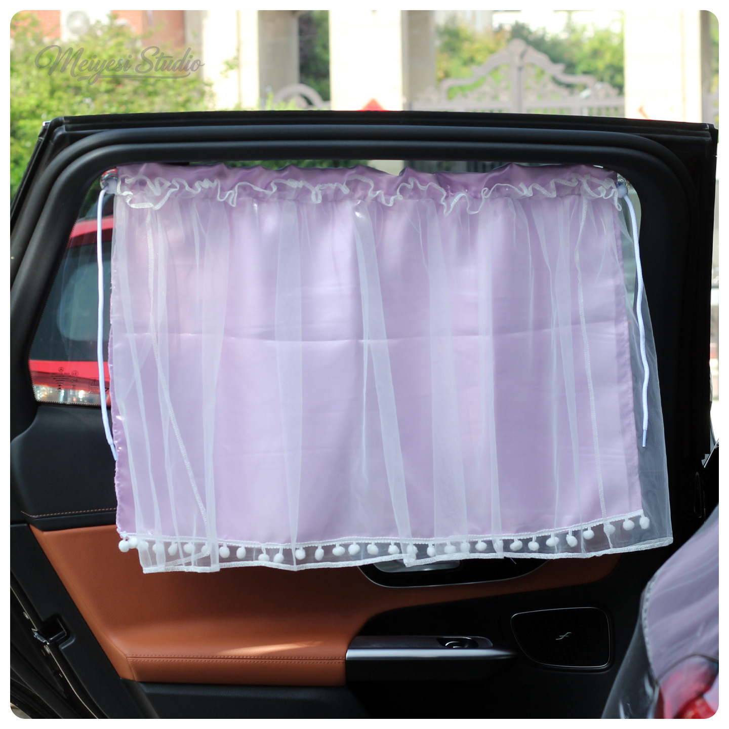 Nuevos productos cortinas de automóviles cortina solar para automóviles de bebé ventana lateral cortina solar tipo ventura cortina solar de cristal satin