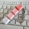 Four-button transparent case - pink series